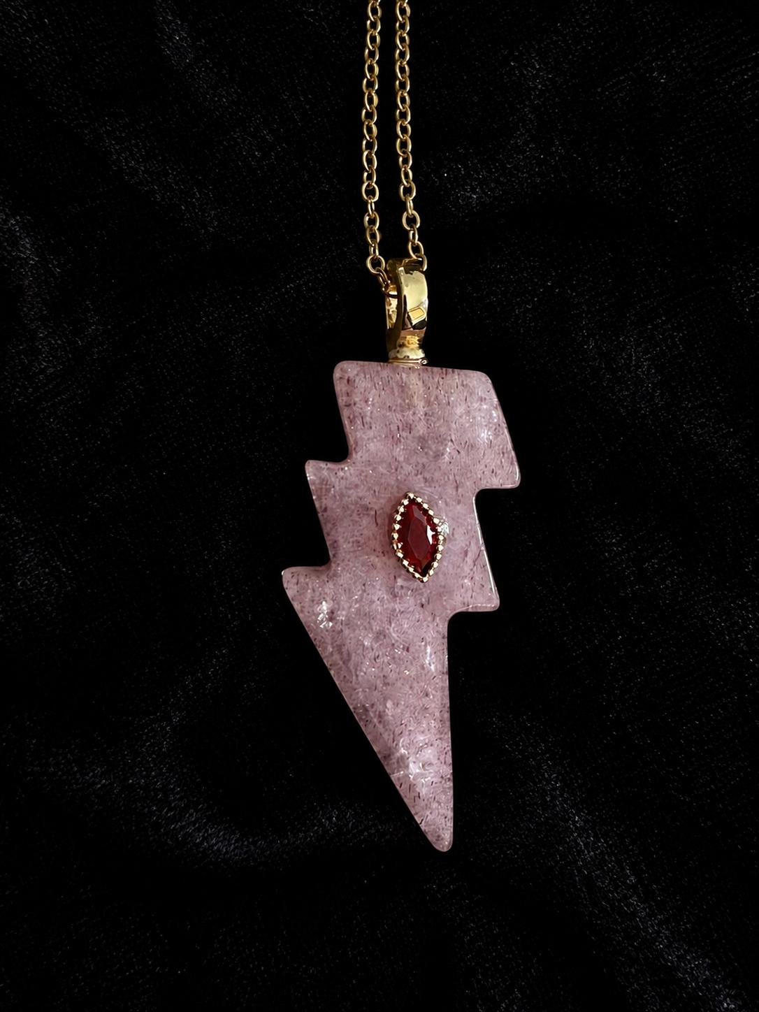 Crystal Bolt Necklace