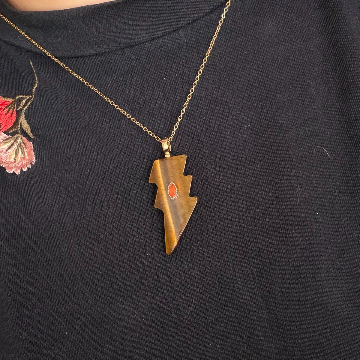 Crystal Bolt Necklace