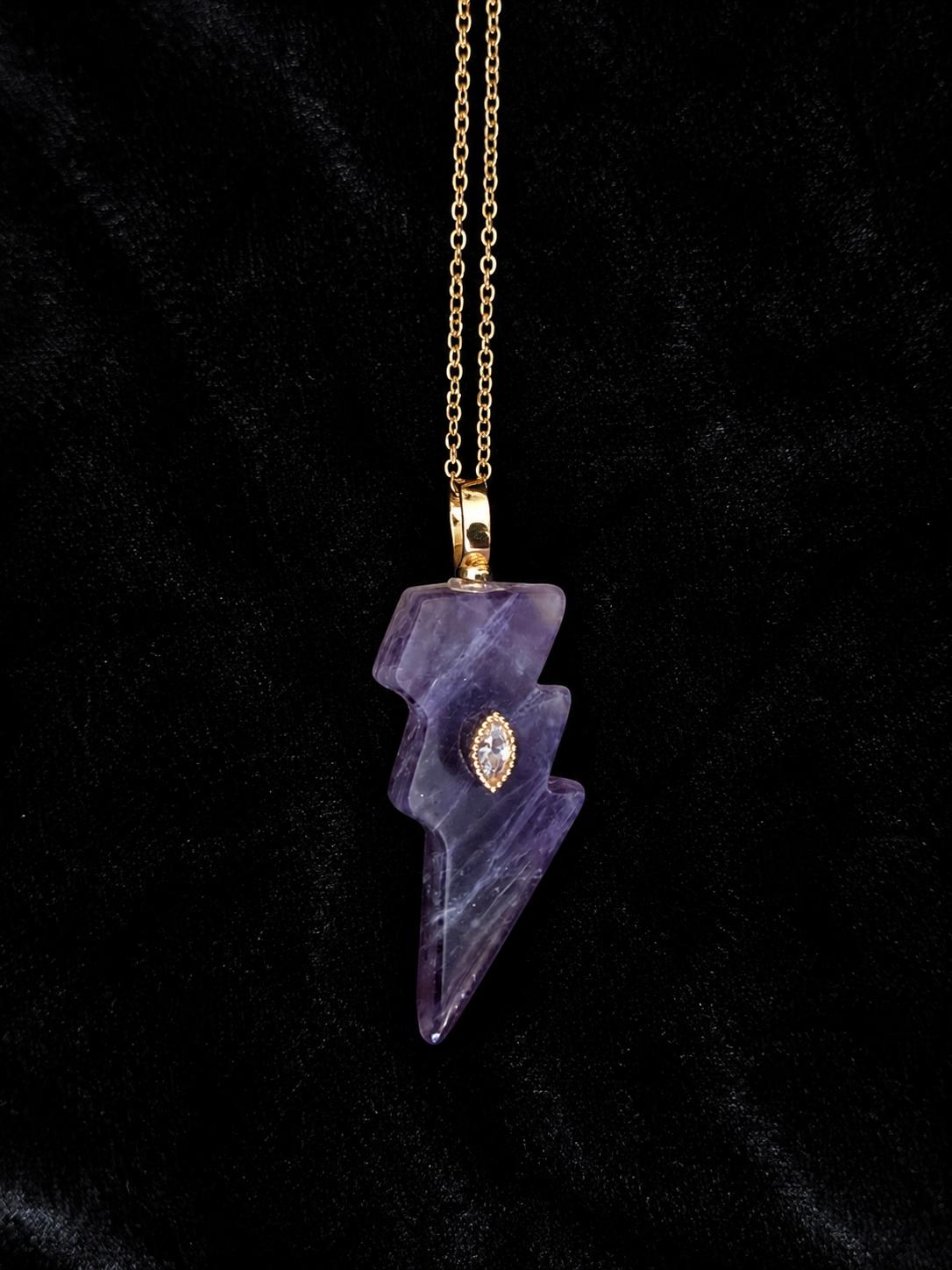 Crystal Bolt Necklace