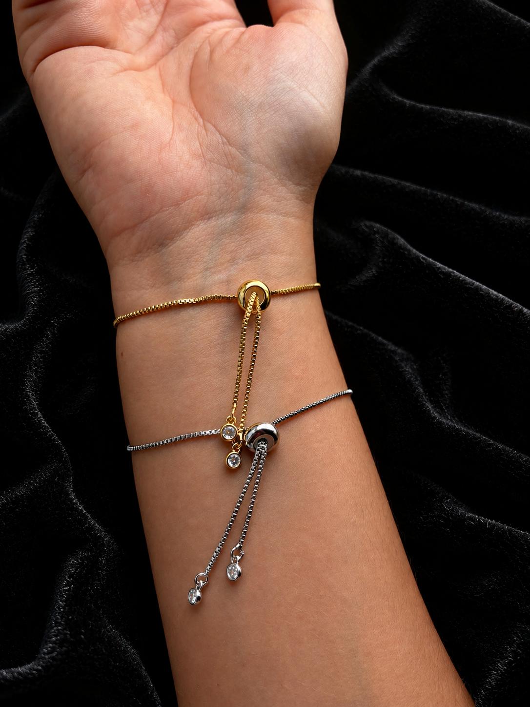 Scared Heart & Dagger Slider Bracelet