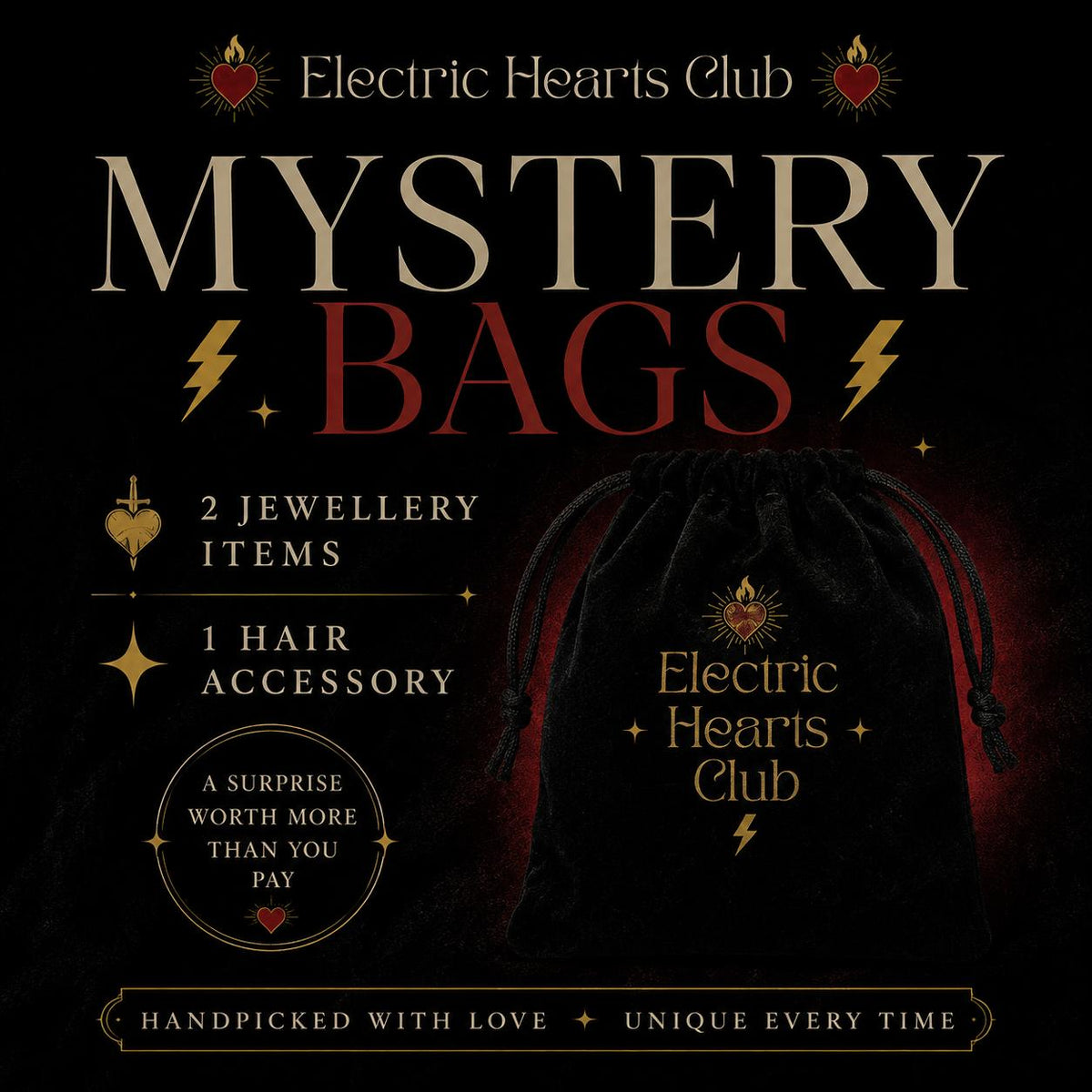 Mystery Bags - 2 Jewellery Items & 1 Hair Accessory