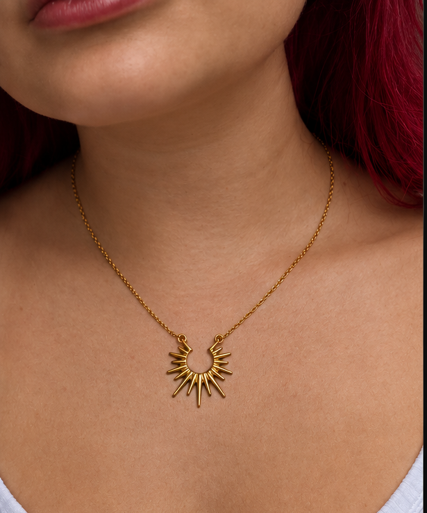 Sunburst Necklace - Gold
