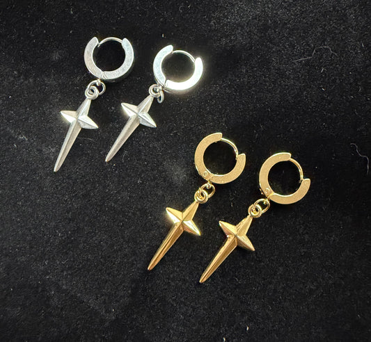 Starfall Huggie Hoop Earrings