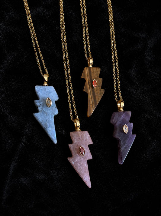 Crystal Bolt Necklace