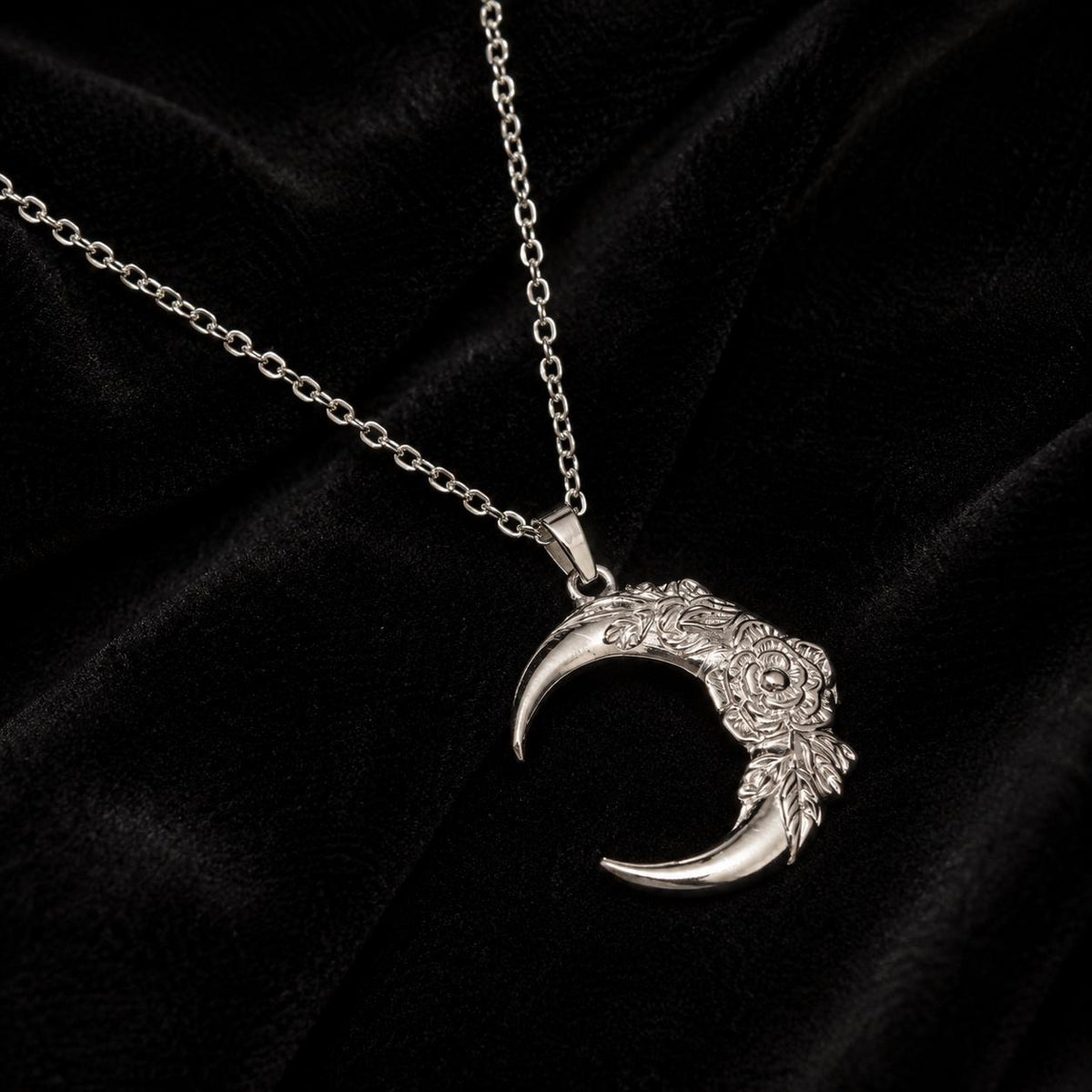 Rose & Moon Necklace